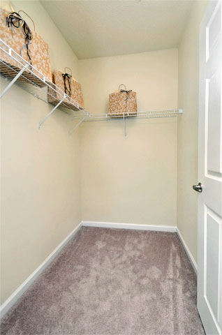 Spacious closets